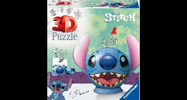Ravensburger Disney Stitch met oren - 3D Puzzel 72 Stukjes
