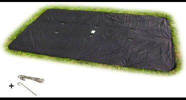EXIT Groundlevel Trampoline Afdekhoes 244x366cm - Trampoline Beschermhoes - Weerbestendig - Rechthoekig - Afdekzeil