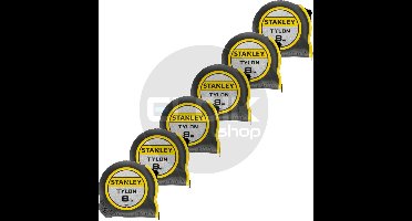 Stanley 0-30-657/6 6 x Rolbandmaat Tylon 8m - 25mm | AKTIE