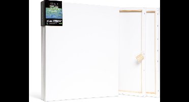 Elan Schildersdoeken 50x60 CM, 6 Stuks Canvasdoeken 50x60 CM, 100% Katoenen Canvas voor Schilderen, Stretched Canvas, Painting Canvas 50x60 CM, Pre Primed Canvas, Schilderdoek 50x60 CM