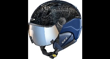 CP Corao+ Carbon - Skihelm - zwart/blauw - 59-61/L - Meekleurend & Polariserend Vizier - Cat. 1-2 (//)