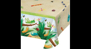 Witbaard Tafelkleed Birthday Bugs 137 X 259 Cm Beige/groen