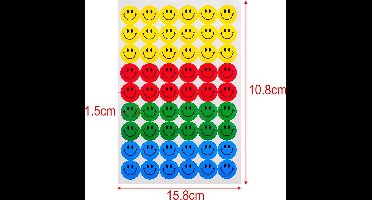 New Age Devi - Vrolijke smiley-stickers 5 vellen 54 stickers per vel