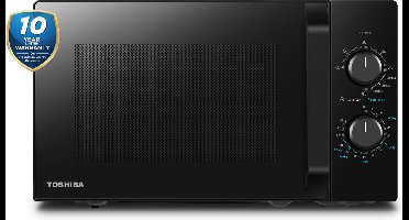 Toshiba MW2-MG20PF(BK) - Vrijstaande magnetron met Grill - 10 Jaar Garantie op Magnetronbuis - 20 liter - Zwart