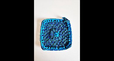 Handgemaakte onderzetter - 22cm x 22cm - 100% Egyptische wol