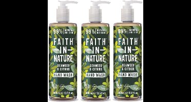 FAITH IN NATURE - Hand Wash Seaweed & Citrus - 3 Pak