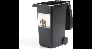 Container sticker Animalprintshop - Olifantje dierenprint kinderkamer Klikosticker - 40x40 cm - kliko sticker - weerbestendige containersticker