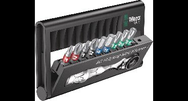 Wera Bit-Check 10 Zyklop Mini BiTorsion 1 05057418001 Bitset 10-delig Kruiskop Phillips, Kruiskop Pozidriv, Binnen-Torx