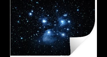 Muurstickers - Sticker Folie - Universum - Planeten - Sterren - Jongens - Meisjes - Kinderen - 30x20 cm - Plakfolie - Muurstickers Kinderkamer - Zelfklevend Behang - Zelfklevend behangpapier - Stickerfolie