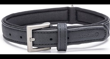 Beeztees Balacron Ax Halsband Hond - Kunstleer - Zwart - 36-44 cm x 20 mm