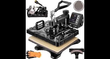 Currero Warmte Pers Machine - Drukpers - Kleding Bedrukken Machines - Hittepers - Transferpers - 1000W