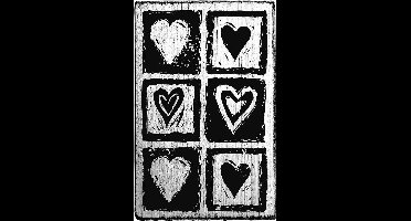 Colop vintage stempel-Heart-Hartjes-Liefe-Stempelen-Kaarten maken-Scrapbook-Knutselen-Hobby-DIY-Stempels-Creative hobby