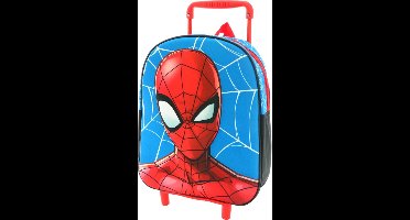 SPIDER-MAN 3D Trolley Rugzak Rugtas School Vakantie Logeren 2-5 Jaar Spiderman