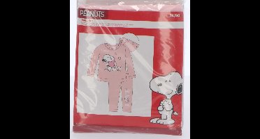 Snoopy baby pyjama, roze, love, 2-delig, maat 74/80