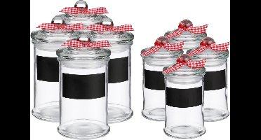 Secret de Gourmet Kruidenpotjes - krijtvlak - 8x stuks - 120ml/350ml