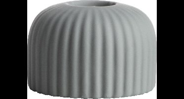 Gusta - Kandelaar - Dinerkaarshouder - Groen - Ribbel