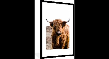 PosterMonkey - Fotolijst - Poster - Dieren - Schotse hooglander - Natuur - Koeien - Poster frame - 60x90 cm - Kader - Poster natuur - Foto met lijst - Woondecoratie - Poster Schotse hooglander