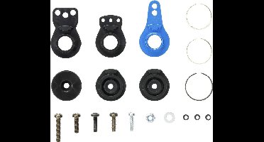 Tamiya 54799 Tuningonderdeel TT-02 Hi-Torque servo-saver set met alu-horn