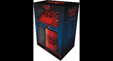 Stranger Things - The World is Turning Upside Down Geschenkset Mok, Onderzetter en Sleutelhanger