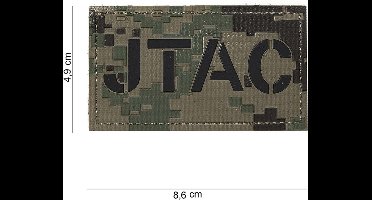 101 Inc Embleem 3D Pvc Jtac Dig. Woodland 16103