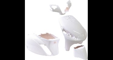 Edge Scherm/Plaatset Piaggio Zip 4 Delig Wit