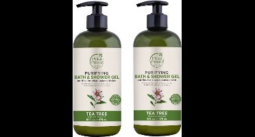 PETAL FRESH - Bath & Shower Gel Tea Tree - 2 Pak