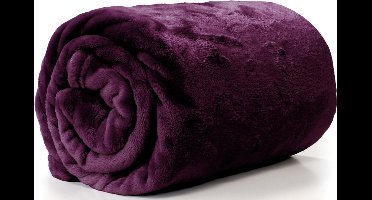 Unique Living Enzo Plaid - 130x180 cm - Dark Purple