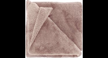 Unique Living Plaid Torvah - Polyester - Roze - 150 x 0 x 200 cm (BxHxD)