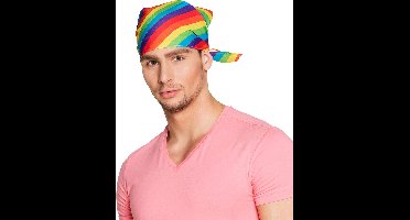 Boland - Bandana Regenboog Multi - Één maat - Volwassenen - Unisex - Pride