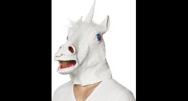 Boland - Latex masker Eenhoorn Snowy - Volwassenen - Eenhoorn - Dieren