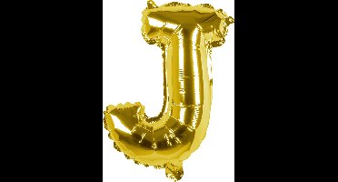 Boland - Folieballon 'J' goud J - Goud - Letterballon