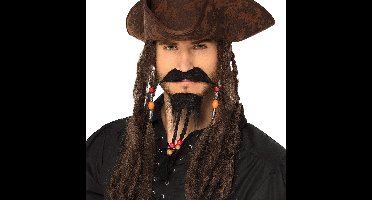 Boland - Set gezichtshaar Piraat - Volwassenen - Mannen - Piraat - Piraten