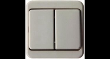 Berker dubbele wisselschakelaar - Opbouw - Crème