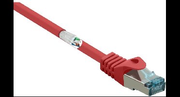 Renkforce RF-5043952 RJ45 Netwerkkabel, patchkabel CAT 6A S/FTP 10.00 m Rood Vlambestendig 1 stuk(s)