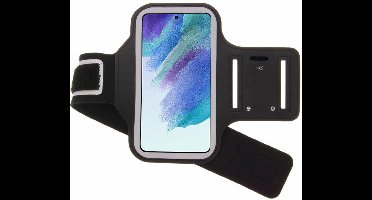 Hoesje Geschikt Voor Samsung Galaxy S21 hardloop armband - Sportband - hoesje - zwart
