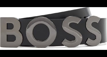 BOSS Leren Riem Bold G Sz35 Belt W85 Black Zwart