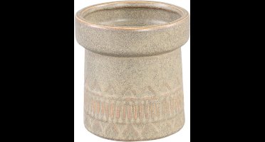 PTMD Rail Bloempot - 11 x 11 x 11 cm - Keramiek - Creme