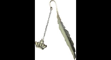 Boekenlegger - Bloemetje - Metaal - Lezen - Glow in the dark - Kroon