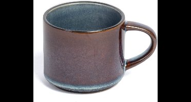 Cosy & Trendy Espresso Kopje Quintana Blue – 100 ml – Bevat 1 espresso kopje – Blauw aardewerk met unieke textuur – Vaatwasser- en Magnetronbestendig