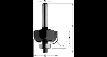 CMT - Holprofieffrees met lager (contractor), HW - Frees - Snijgereedschappen - Holprofielfrees - 1 Stuk(s)