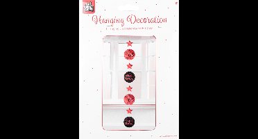 Hanging decoration rose/black - 65