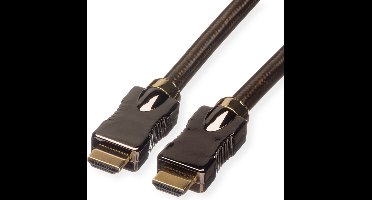 ROLINE HDMI Ultra HD Kabel met Ethernet, M/M, zwart, 1,5 m