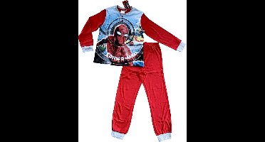 Marvel Spiderman Pyjama - Lange mouw - Dik Katoen - Rood - Maat 134 (9 jaar)