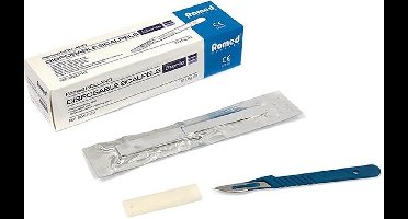 ROMED SCALPELMESJES COMPLEET MET HANDVAT, SCALP-23, NUMMER 23 STERIEL