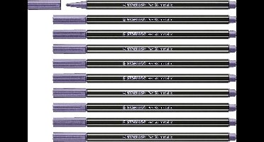 Viltstift stabilo 68/855 metallic lila - 10 stuks