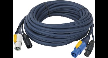 Combikabel DAP 90480 Powercon/XLR M - Powercon/XLR F DMX 0,75 m