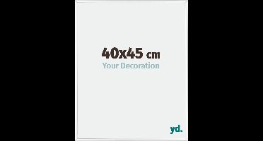 Your Decoration - Fotolijst 40x45 cm - Aluminium - Wit Hoogglans - Kent