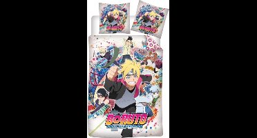 Boruto dekbedovertrek Team 140 x 200 cm - polyester