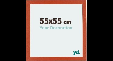 Your Decoration - Fotolijst 55x55 cm - MDF - Oranje - Mura