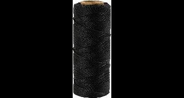 Bamboekoord, dikte 1 mm, zwart, 65 m/ 1 rol